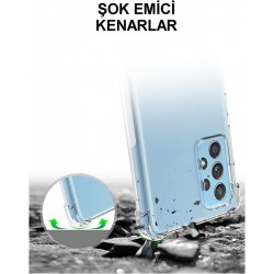 Samsung Galaxy S21 Plus Uyumlu Darbe Emici Şeffaf Silikon Kılıf