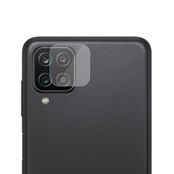 Samsung Galaxy A12 Uyumlu Temperli Cam Kamera Lens Koruyucu (Şeffaf)