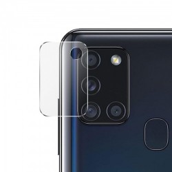 Samsung Galaxy A21S Uyumlu Temperli Cam Kamera Lens Koruyucu (Şeffaf)