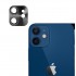 iPhone 12 Mini / İphone 11 Uyumlu Metalik Seri Kamera Lens Koruyucu (Siyah)