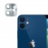 iPhone 12 Mini / İphone 11 Uyumlu Metalik Seri Kamera Lens Koruyucu (Gümüş)