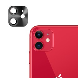 iPhone 12 Uyumlu Metalik Seri Kamera Lens Koruyucu (Siyah)