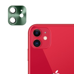 iPhone 12 Uyumlu Metalik Seri Kamera Lens Koruyucu (Yeşil)