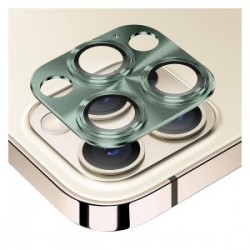 iPhone 13 Pro / 13 Pro Max Uyumlu Metalik Seri Kamera Lens Koruyucu (Yeşil)