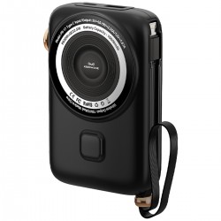 Keephone PB17 MagEasy 10.000 mAh 20W Type-C 20W Lightning 22.5W USB 15W Kablosuz Şarj PD Magsafe Powerbank (Siyah)