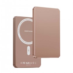 Keephone PB34 Lucci 10.000 mAh 20W Type-C 22.5W USB QC 15W Kablosuz Şarj PD Magsafe Powerbank (Çöl Titanyum)