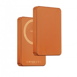 Keephone PB34 Lucci 10.000 mAh 20W Type-C 22.5W USB QC 15W Kablosuz Şarj PD Magsafe Powerbank (Turuncu)