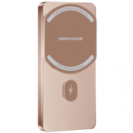 Keephone PB36 MagCube 5.000 mAh Type-C 20W PD Magsafe Destekli Powerbank (Çöl Titanyum)