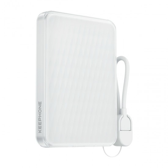 Keephone PB52 IceMag 5.000 mAh Type-C 20W PD Magsafe Destekli Powerbank (Beyaz)
