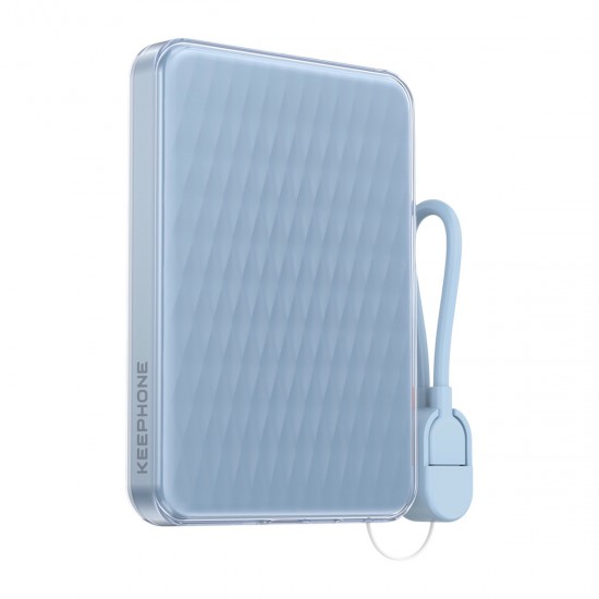 Keephone PB52 IceMag 5.000 mAh Type-C 20W PD Magsafe Destekli Powerbank (Mavi)