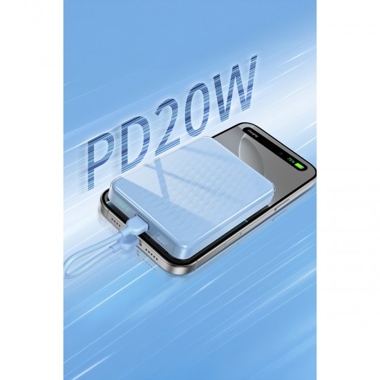 Keephone PB52 IceMag 5.000 mAh Type-C 20W PD Magsafe Destekli Powerbank (Mavi)