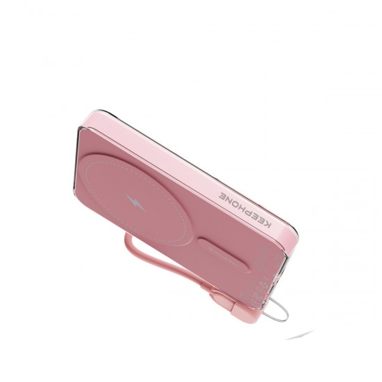 Keephone PB52 IceMag 5.000 mAh Type-C 20W PD Magsafe Destekli Powerbank (Pembe)