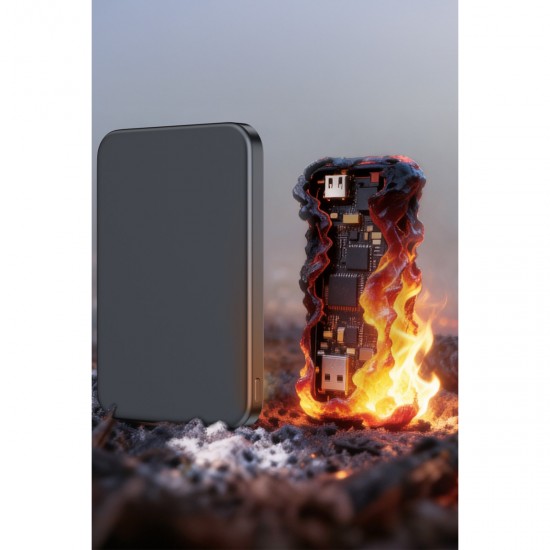 Keephone PB59 Glossey 5.000 mAh 20W Type-C ve 15W Kablosuz Şarj Destekli Magsafe Powerbank (Lacivert)