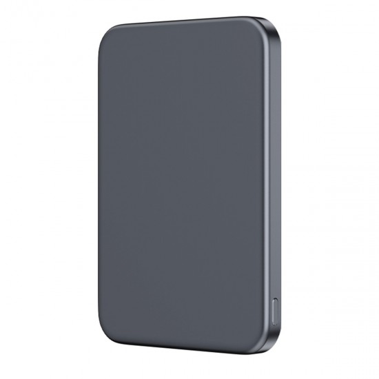 Keephone PB59 Glossey 5.000 mAh 20W Type-C ve 15W Kablosuz Şarj Destekli Magsafe Powerbank (Titanyum Gri)