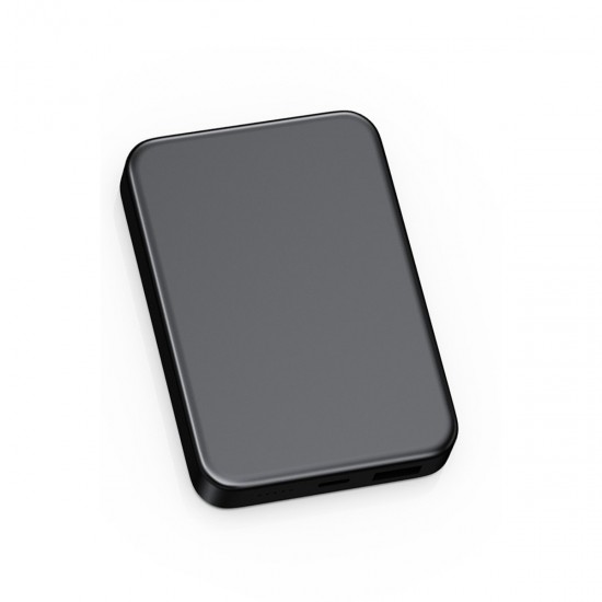 Keephone PB60 Glossey 10.000 mAh 22.5W USB 20W Type-C 15W Kablosuz Şarj Semi Solid Magsafe Powerbank (Titanyum Gri)