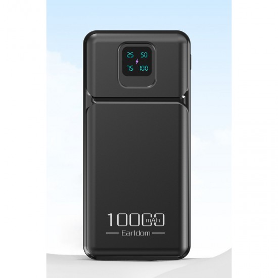 Earldom PB64 10.000 mAh 2 Adet 10W USB Çıkışlı Dijital Göstergeli Powerbank (Siyah)