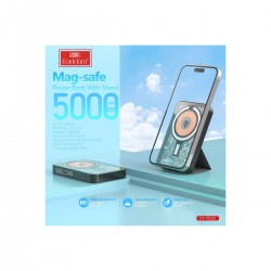 Earldom PD32 5.000 mAh 22.5W Kablosuz Şarjlı Standlı PD Hızlı Şarj Powerbank (Siyah)