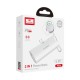 Earldom PD46 5.000 mAh 20W Dahili Type-C Çıkışlı Ekstra Dahili 2.5W Saat Şarj Kablolu PD Hızlı Şarj Mini Powerbank (Siyah)