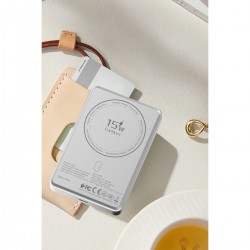 Earldom PD54 10.000 mAh 15W Kablosuz Şarj ve 20W Type-C Çıkışlı PD Hızlı Şarj Powerbank (Gümüş)