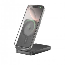 Earldom PD59 10.000 mAh 20W Kablosuz Şarj ve 20W Type-C Çıkışlı PD Hızlı Şarj ve Standlı Powerbank