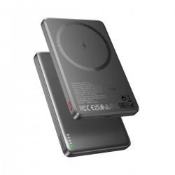 Hoco Q26 5.000mAh Ultra İnce Alüminyum MagSafe Powerbank (Siyah)