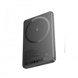 Hoco Q26 5.000mAh Ultra İnce Alüminyum MagSafe Powerbank (Siyah)