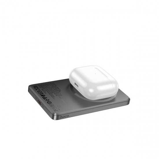 Hoco Q26 5.000mAh Ultra İnce Alüminyum MagSafe Powerbank (Siyah)