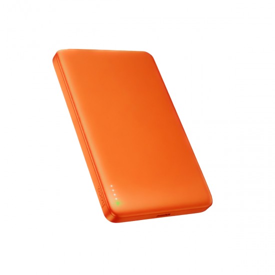 Hoco Q26 5.000mAh Ultra İnce Alüminyum MagSafe Powerbank (Turuncu)