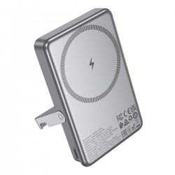 Hoco Q36A Sunlight 10.000 mAh 20W Type-C ve 10W Kablosuz Şarj PD Magsafe Standlı Powerbank (Gold)