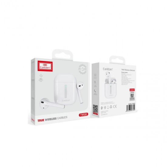 Earldom TWS30 Bluetooth 5.3 IPX4 Su Geçirmez Kablosuz Airpods Kulaklık (Beyaz)
