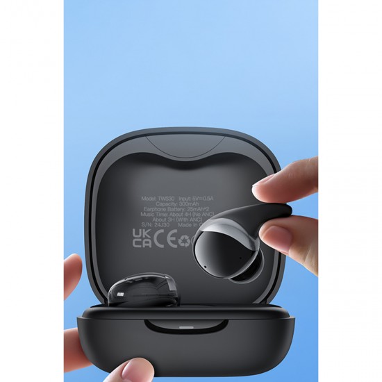 Yesido TWS30 Bluetooth 5.3 ANC Aktif Gürültü Engelleyici Kablosuz Kulaklık (Siyah)