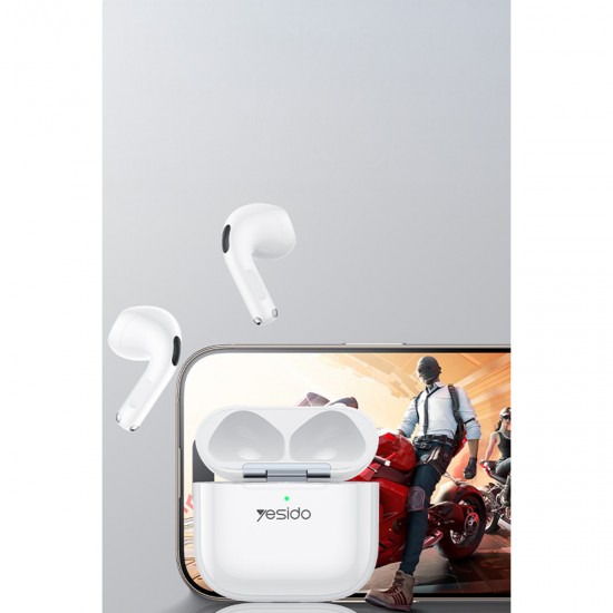 Yesido TWS32 Bluetooth 5.4 Gerçek ANC Aktif Gürültü Engelleyici Kablosuz Kulaklık (Beyaz)