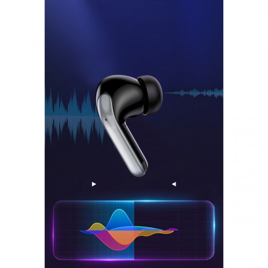 Earldom TWS36 Bluetooth 5.3 Hibrit ANC+ENC Gürültü Engelleyici Kulaklık (Siyah)