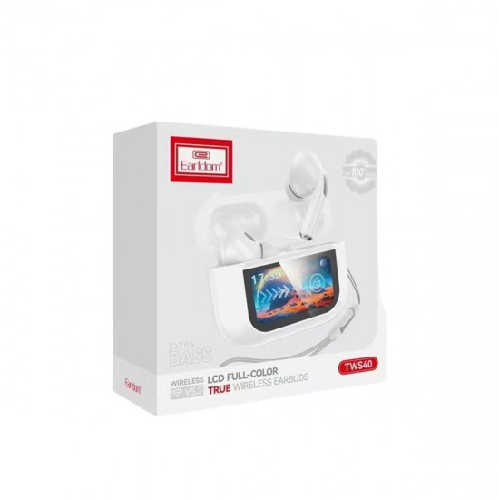 Earldom TWS40 Bluetooth 5.3 ANC Aktif Gürültü Engelleyici TWS Kulaklık (Beyaz)