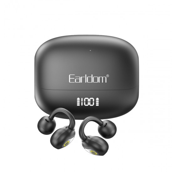 Earldom TWS45 Bluetooth 5.4 Dijital Şarj Göstergeli Açık Kulak Tasarımlı TWS Kulaklık (Siyah)