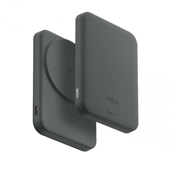 Uniq Lyden Lexa 5.000mAh Vegan Deri Ultra Hafif MagSafe Powerbank (Yeşil)