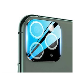 iPhone 11 Pro Uyumlu Temperli Cam Kamera Lens Koruyucu (Şeffaf)