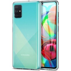 Samsung Galaxy A71 Lux Seri Kamera Korumalı Premium Şeffaf Silikon Kılıf