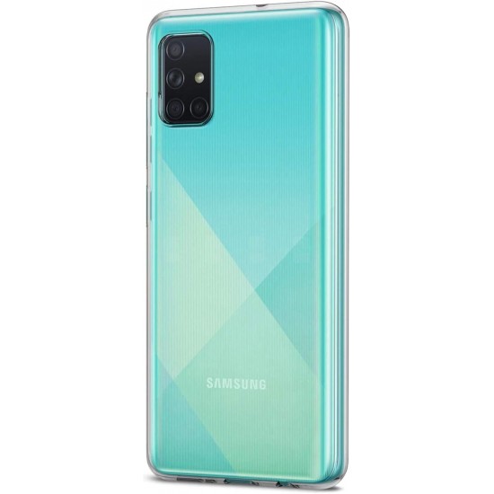 Samsung Galaxy A71 Lux Seri Kamera Korumalı Premium Şeffaf Silikon Kılıf