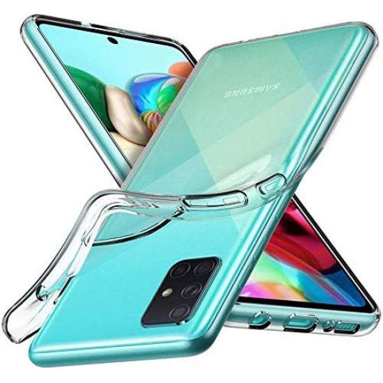 Samsung Galaxy A71 Lux Seri Kamera Korumalı Premium Şeffaf Silikon Kılıf