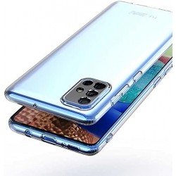 Samsung Galaxy A51 Lux Seri Kamera Korumalı Premium Şeffaf Silikon Kılıf