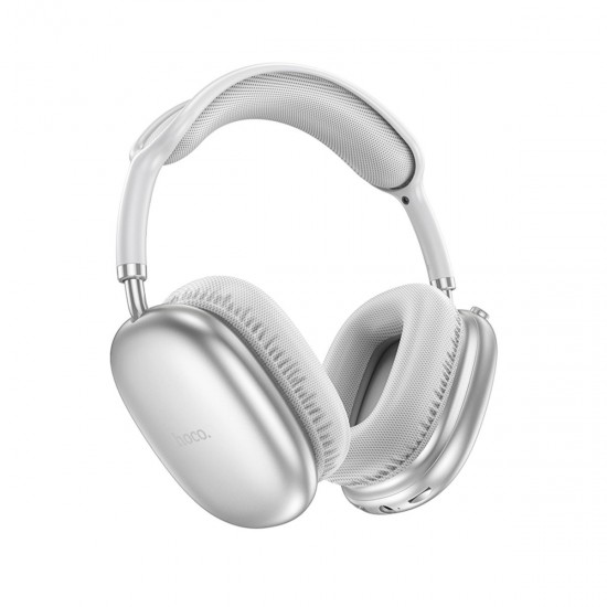 Hoco W35 Air Triumph Bluetooth 5.3 Çok Fonksiyonlu Kablosuz Kulak Üstü Kulaklık (Gümüş)