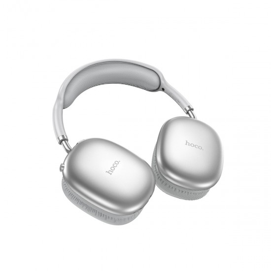 Hoco W35 Air Triumph Bluetooth 5.3 Çok Fonksiyonlu Kablosuz Kulak Üstü Kulaklık (Gümüş)