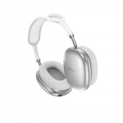 Hoco W55 Plus Happiness Bluetooth 5.4 ANC Özellikli Kablosuz Kulak Üstü Kulaklık (Gümüş)