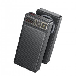 Yesido YP58 20.000 mAh Led Göstergeli 22.5W USB3.0 ve 20W Type-C Çıkışlı 15W Kablosuz Şarjlı PD Hızlı Şarj Magsafe Powerbank (Siyah)