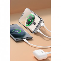 Yesido YP60 10.000 mAh 20W Type-C 18W USB ve 15W Kablosuz Şarj Çıkışlı PD Magsafe Powerbank (Gold)