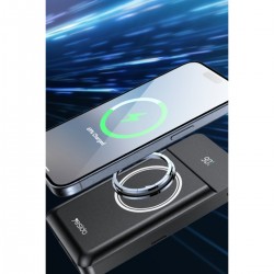 Yesido YP69 10.000 mAh Led Göstergeli Çok Fonksiyonlu 20W PD Kablosuz Magsafe Powerbank (Siyah)