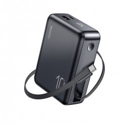 Yesido YP70 Dijital Göstergeli 10.000 mAh 3in1 22.5W PD Hızlı Şarj Powerbank (Siyah)