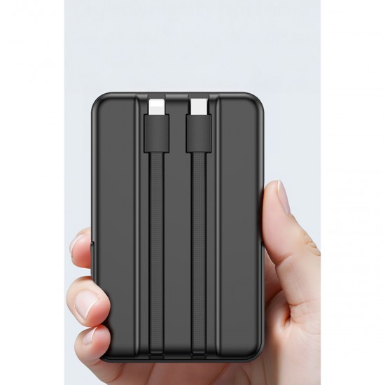 Yesido YP72 Dijital Göstergeli 10.000 mAh Kablosuz Magsafe Powerbank (Siyah)