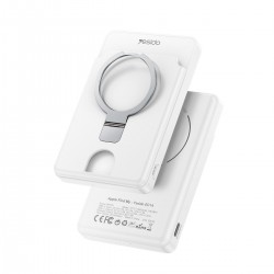 Yesido YP73 Konum Takip Özellikli 5.000 mAh Kablosuz Magsafe Powerbank (Beyaz)